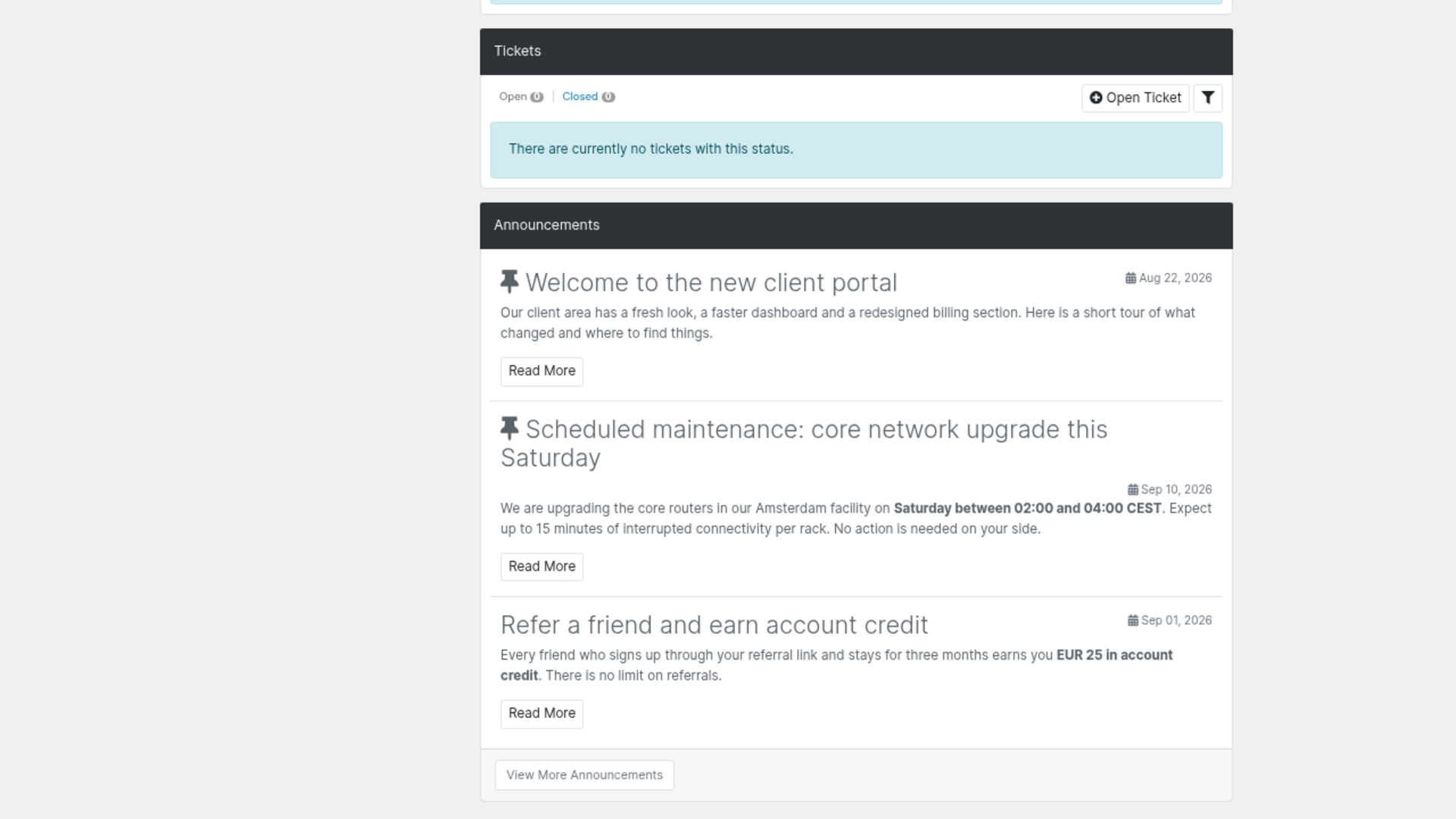 Announcements screenshot 7