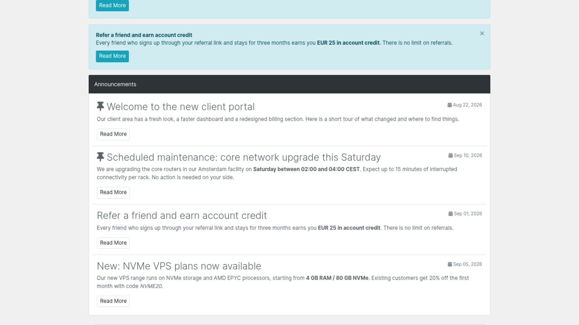 Announcements screenshot 8