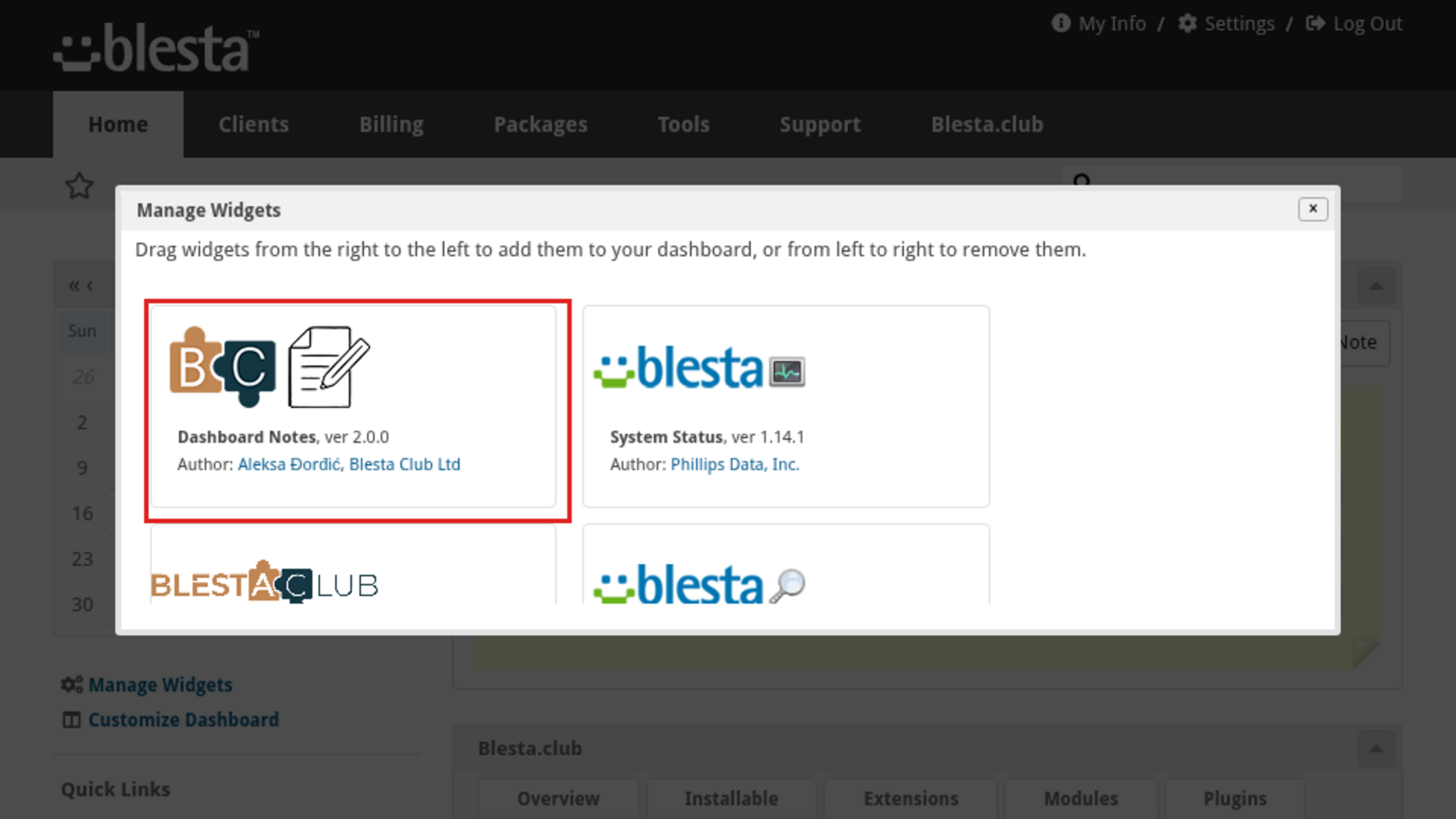 Dashboard Notes screenshot 1