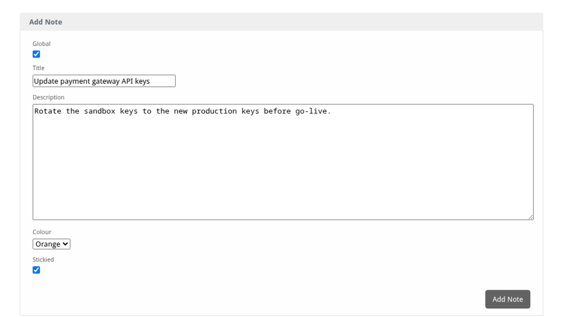 Dashboard Notes screenshot 3