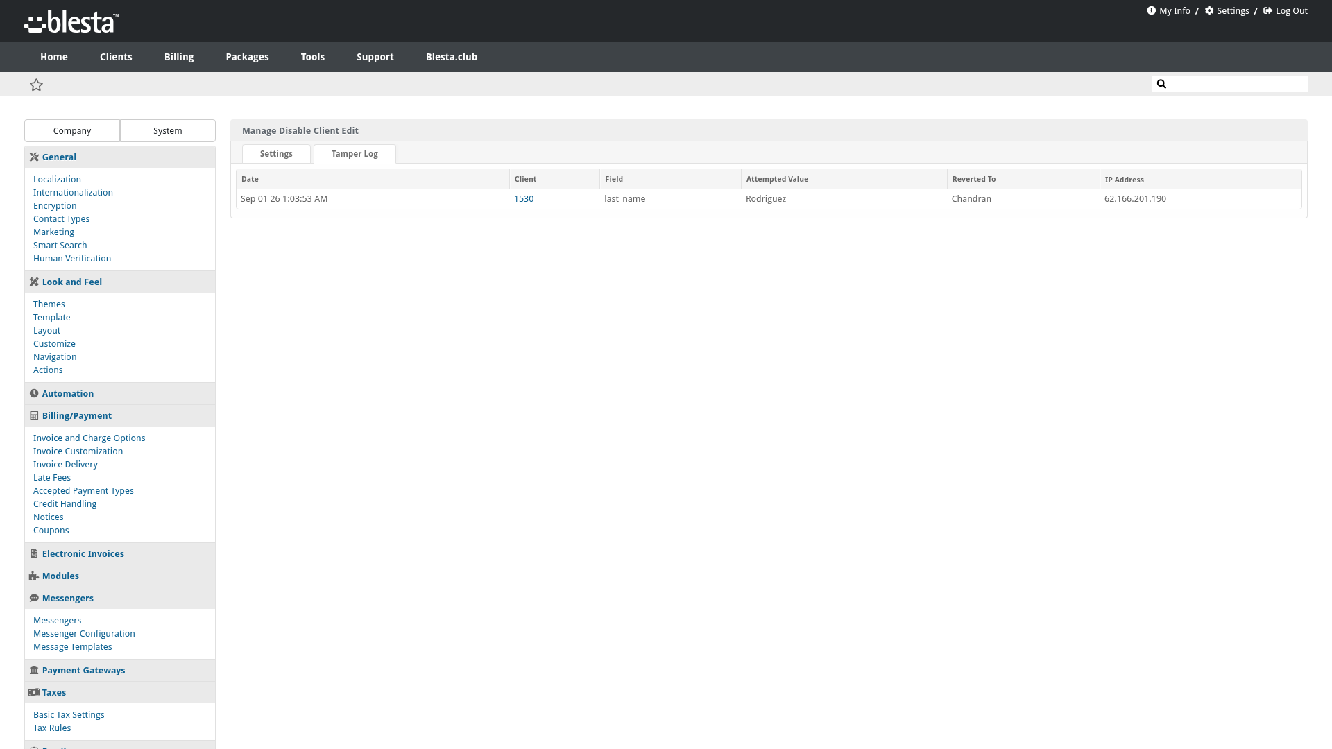 Disable Client Edit screenshot 3