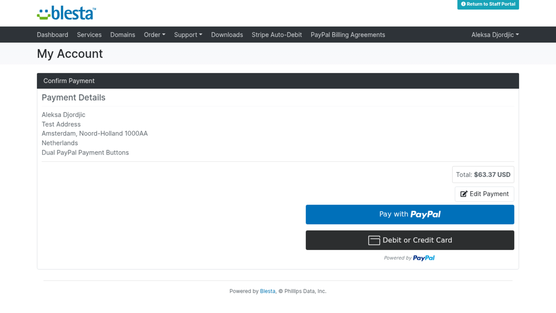 Dual PayPal Payment Buttons screenshot 5