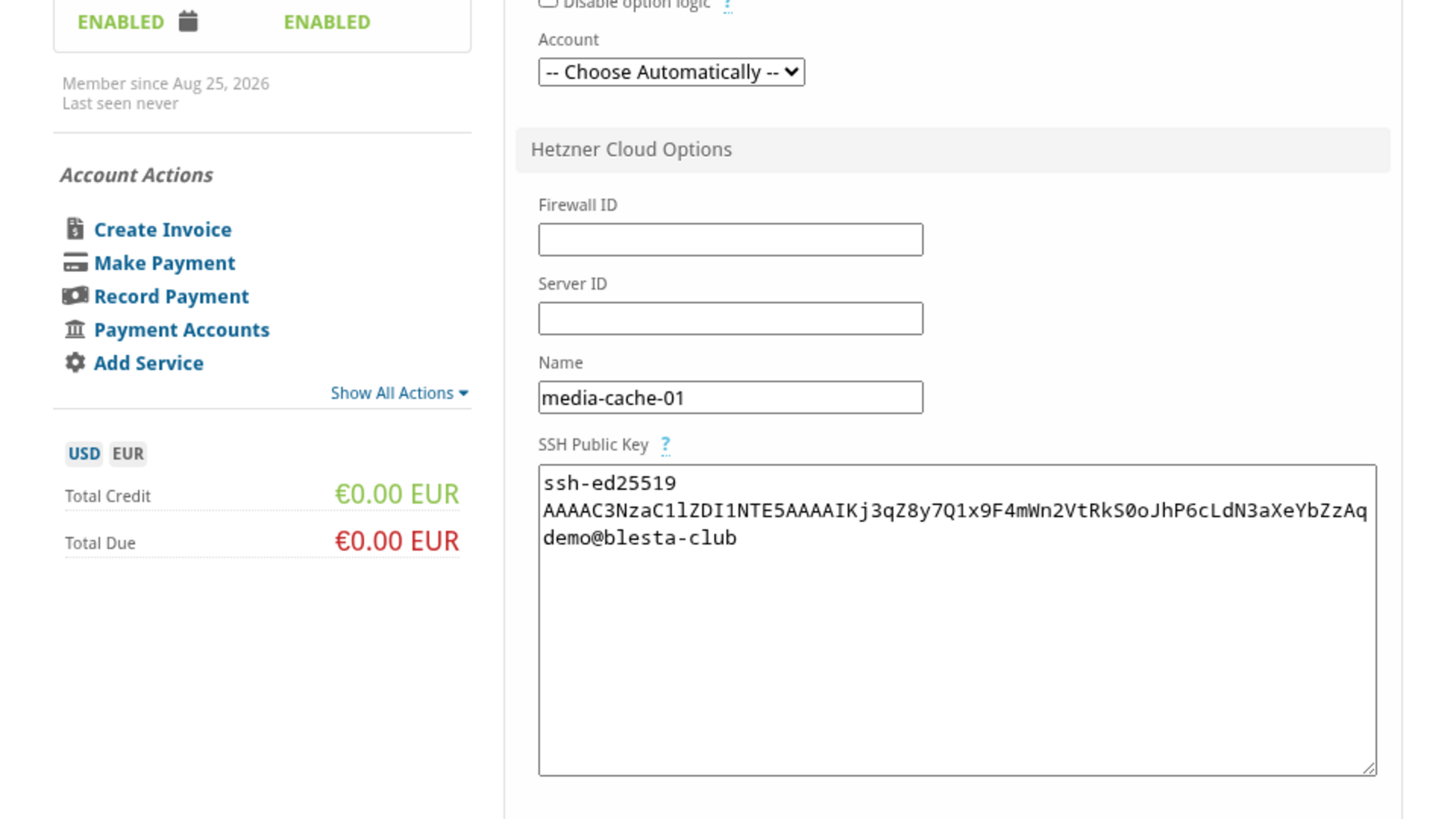 Hetzner Cloud screenshot 1