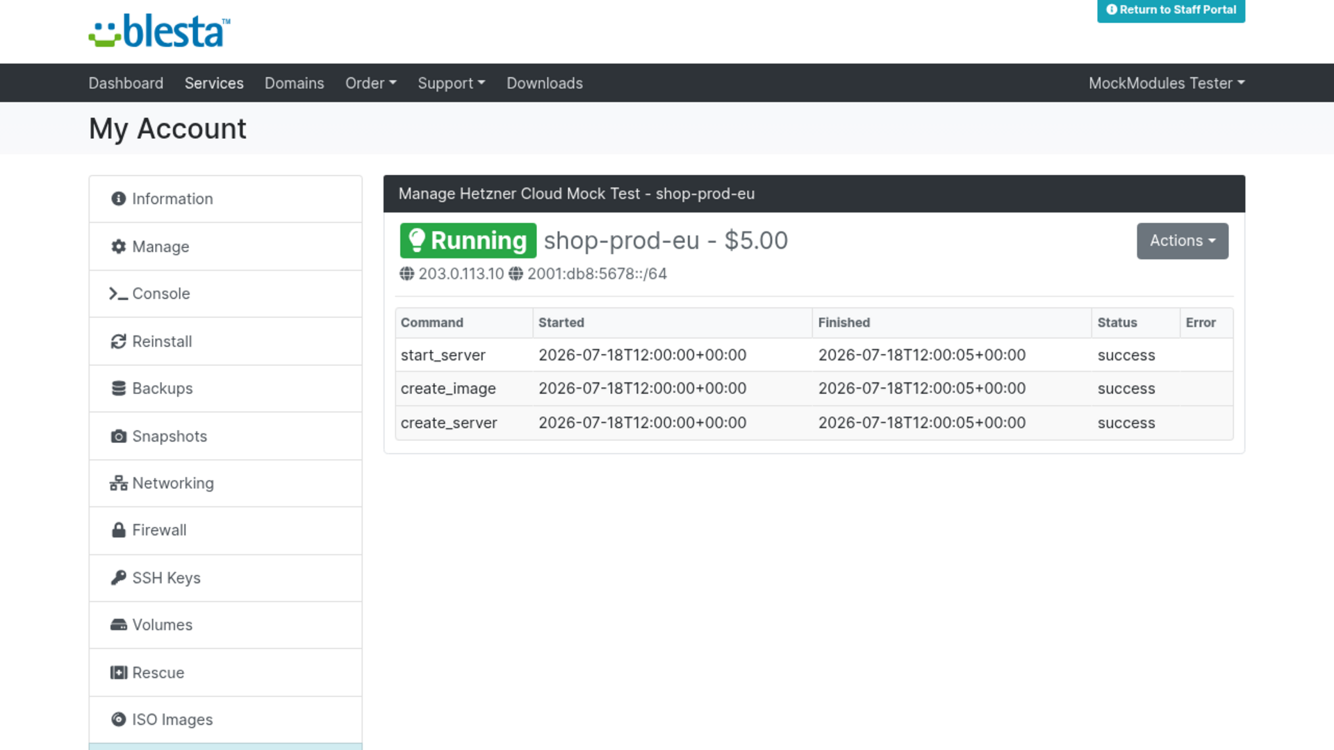 Hetzner Cloud screenshot 4