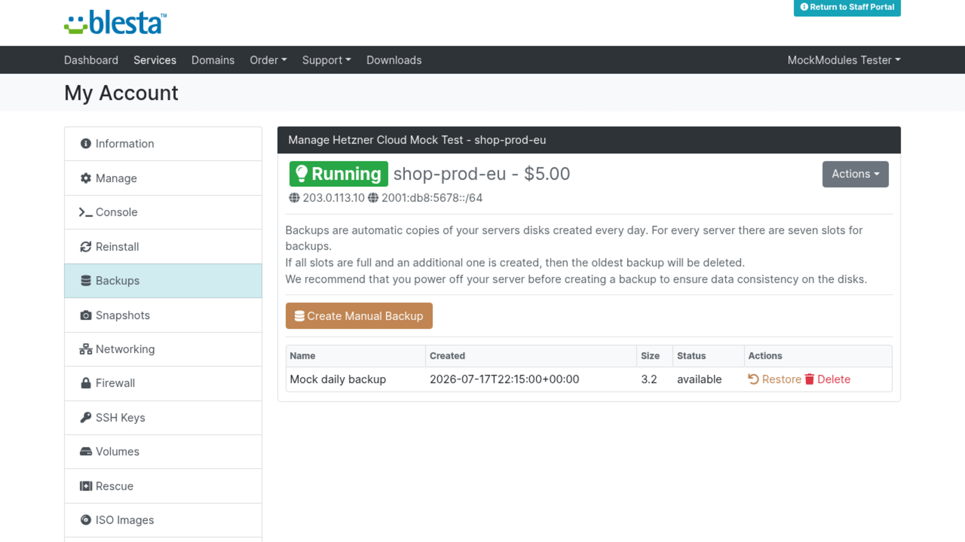 Hetzner Cloud screenshot 5