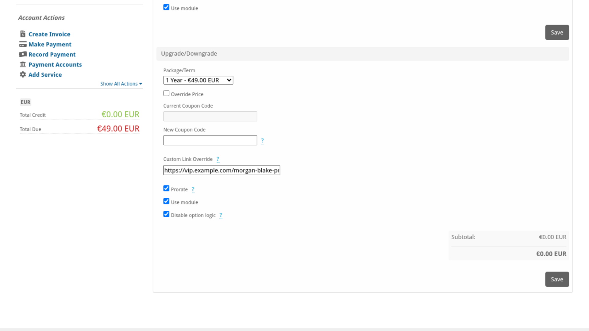 Links screenshot 2