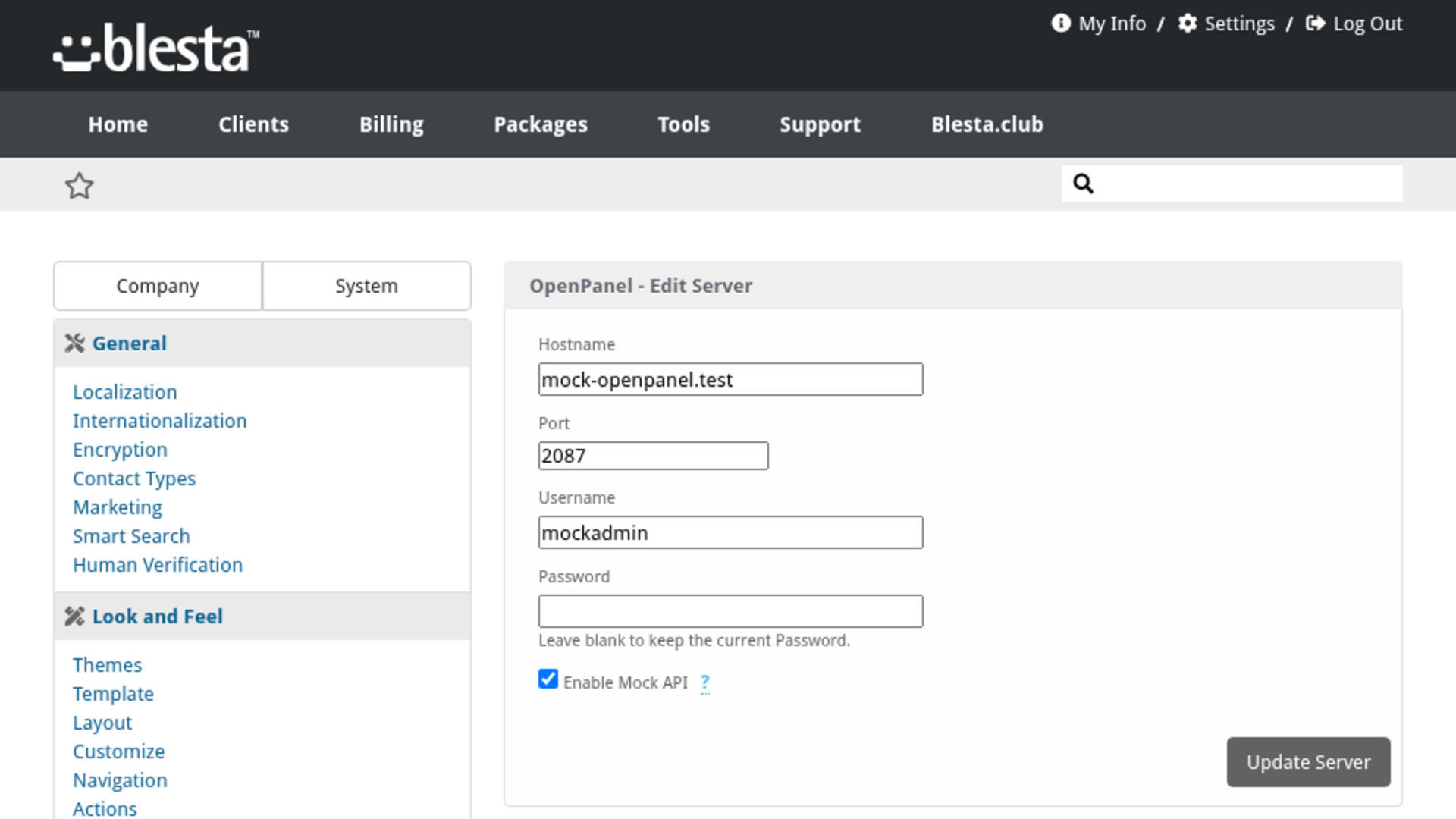 OpenPanel screenshot 2