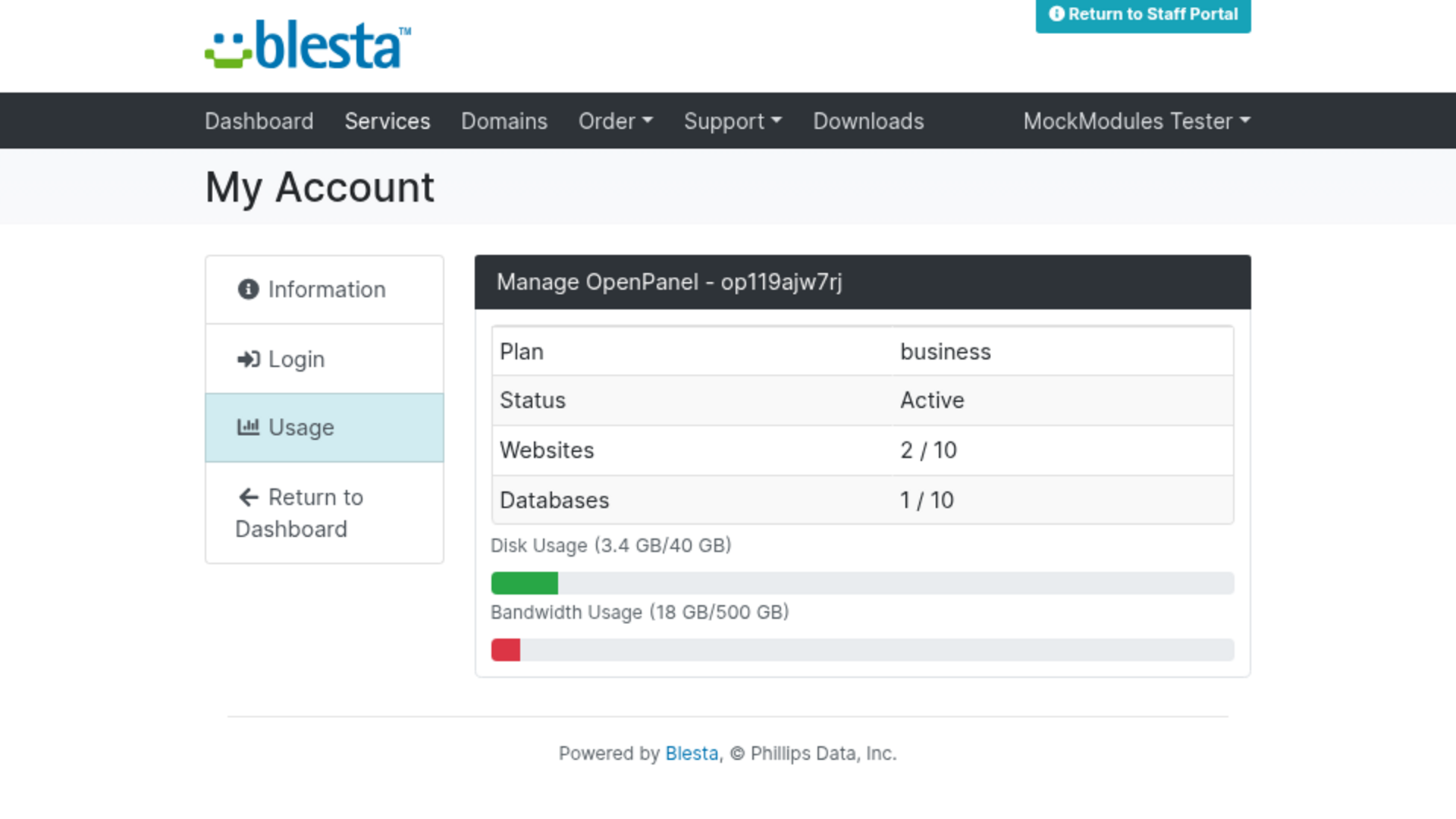 OpenPanel screenshot 4