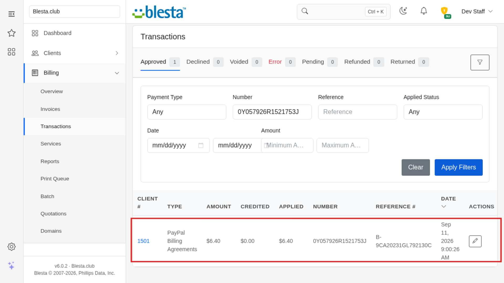 PayPal Billing Agreements screenshot 1