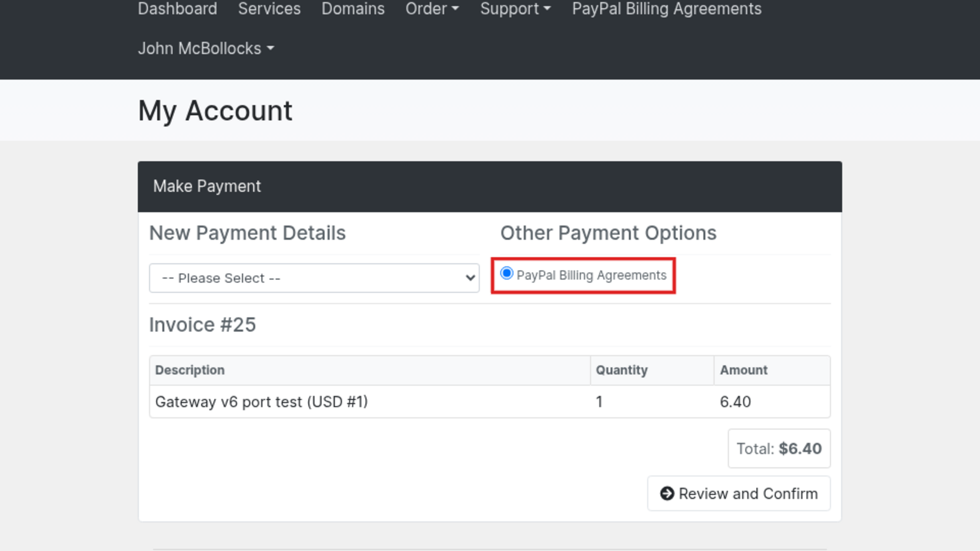 PayPal Billing Agreements screenshot 2