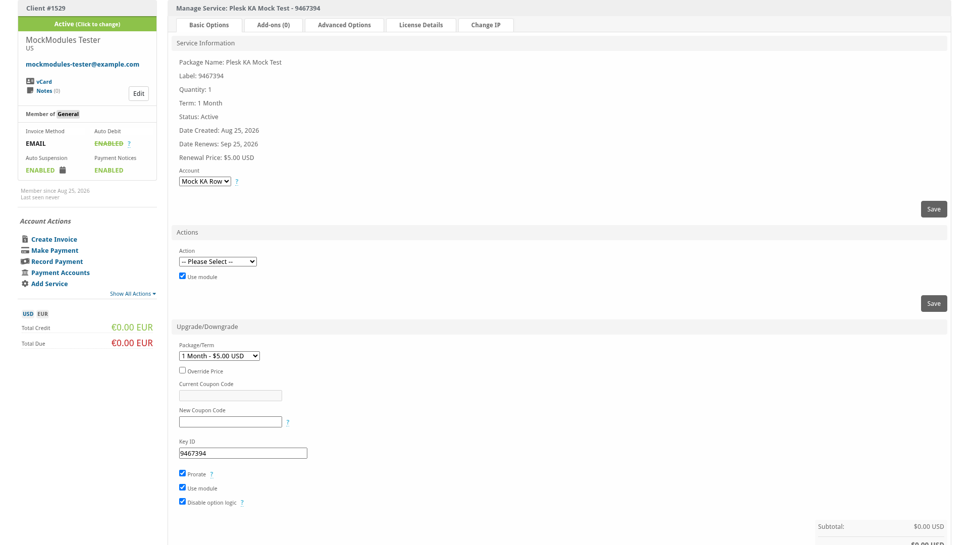 Plesk Key Administrator screenshot 1