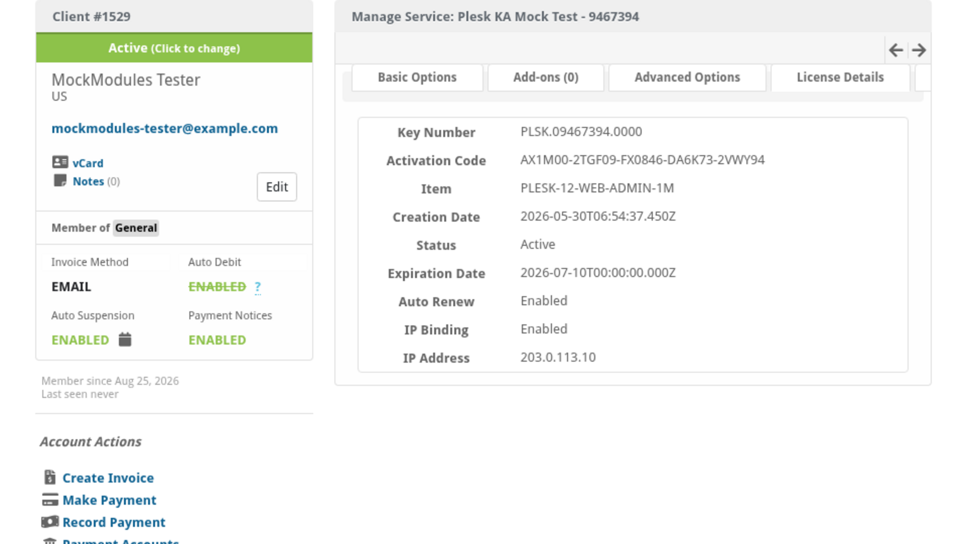 Plesk Key Administrator screenshot 5