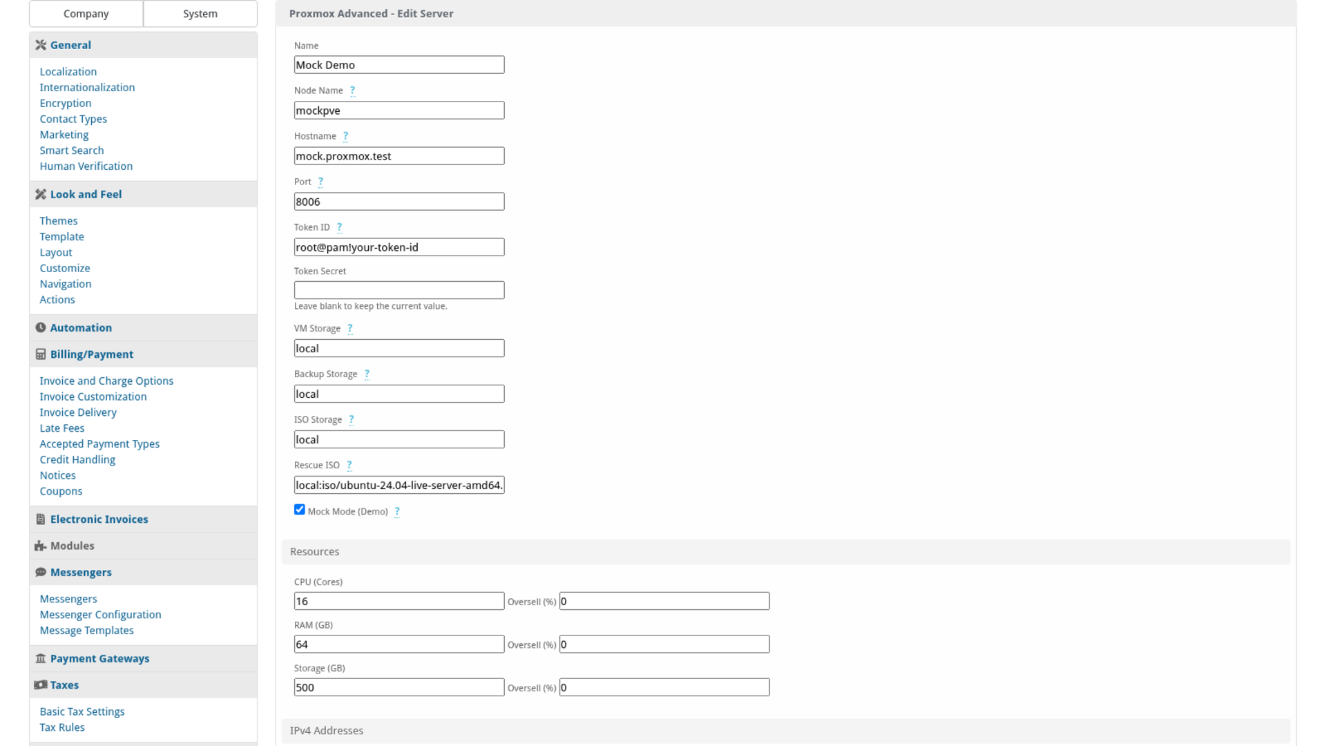 Proxmox Advanced screenshot 1