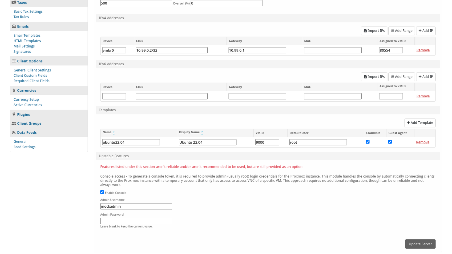 Proxmox Advanced screenshot 2