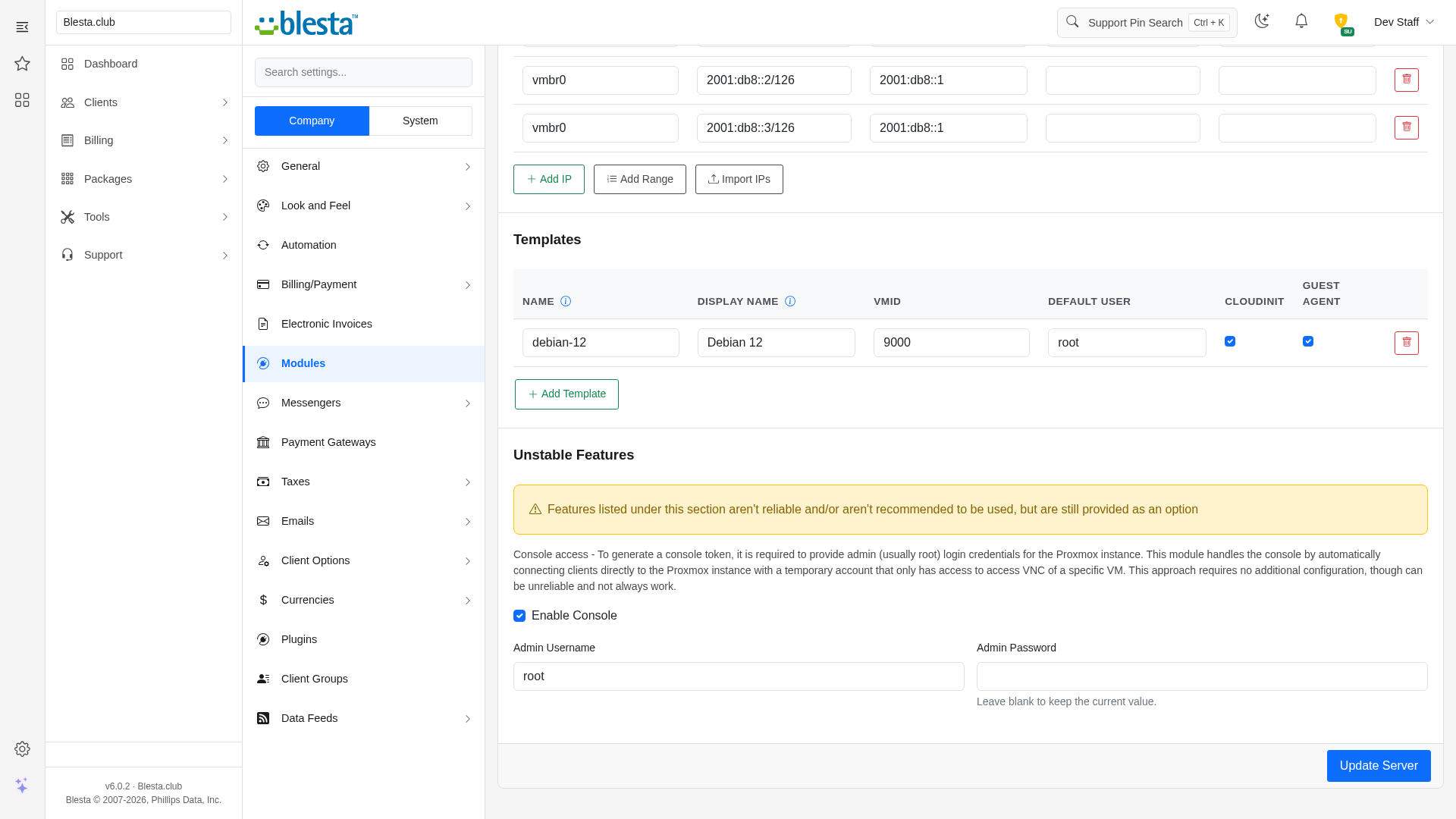 Proxmox Advanced screenshot 3