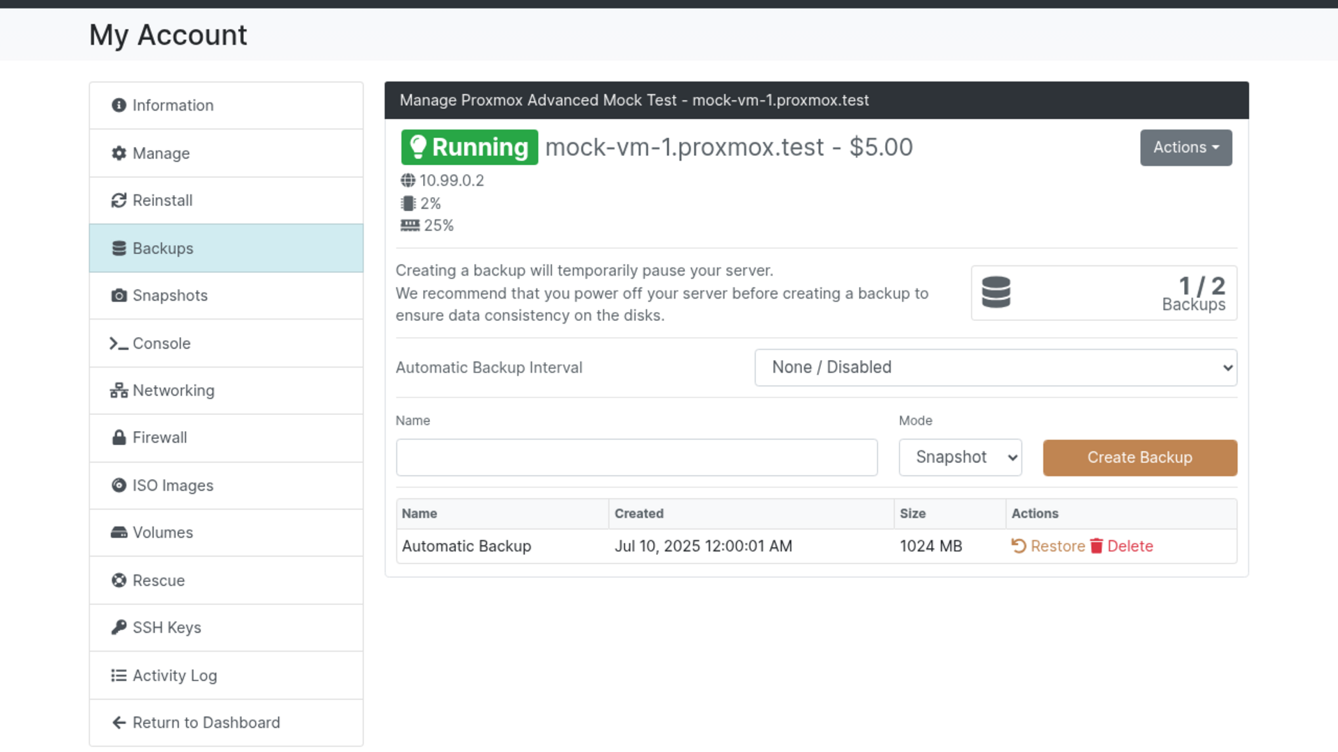 Proxmox Advanced screenshot 7