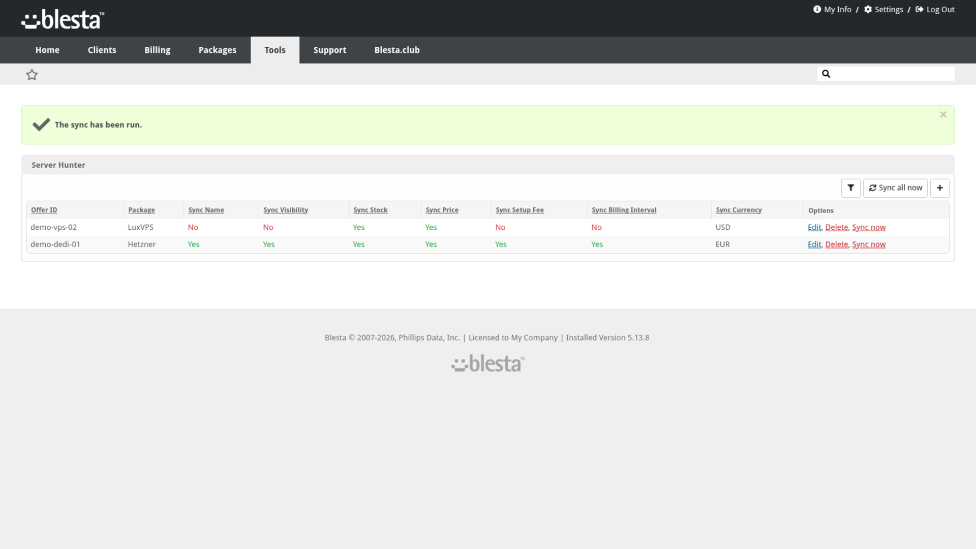 Server Hunter Sync screenshot 3
