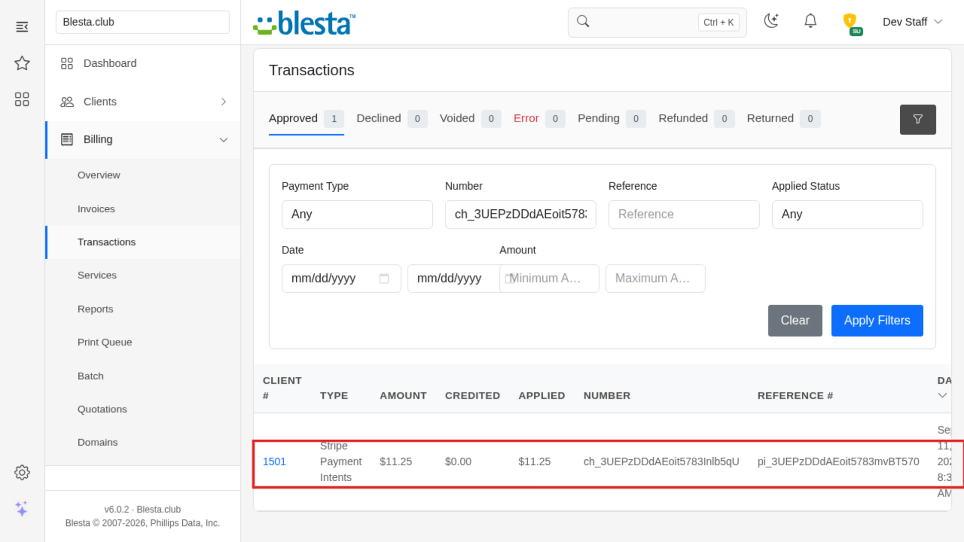 Stripe Payment Intents screenshot 1